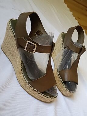 Paseart Espadrille High Wedge T-strap Sandal